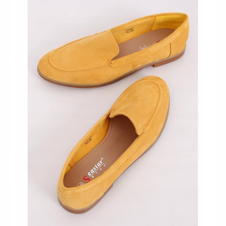 Mocassins femme miel T359P Jaune 1