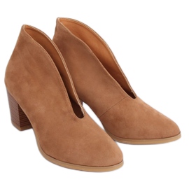 Boots transitionnelles à fente camel NS128P Camel brun 3