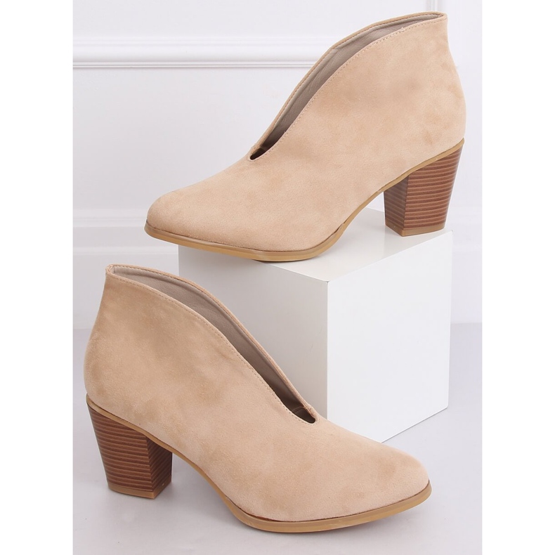 Bottes de transition avec une fente beige NS128P Beige 1