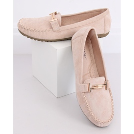 Mocassins femme beiges ZA01P Beige 2