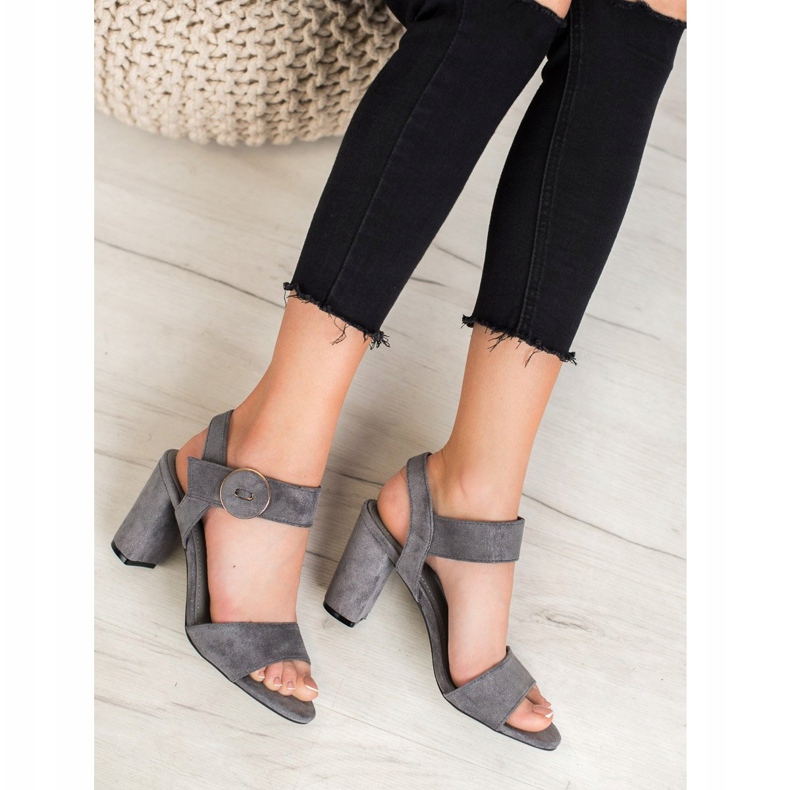 Sandales grises au bar VINCEZA 1