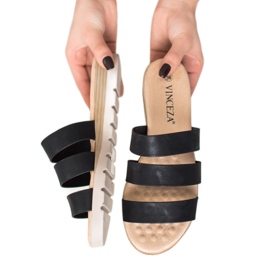 Chaussons VINCEZA noirs 1