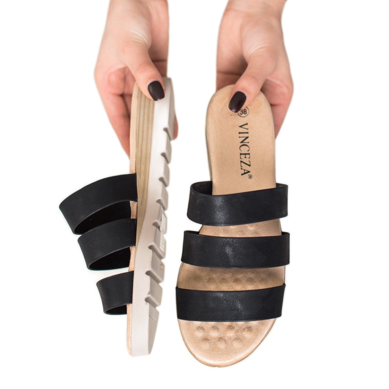 Chaussons VINCEZA noirs 1