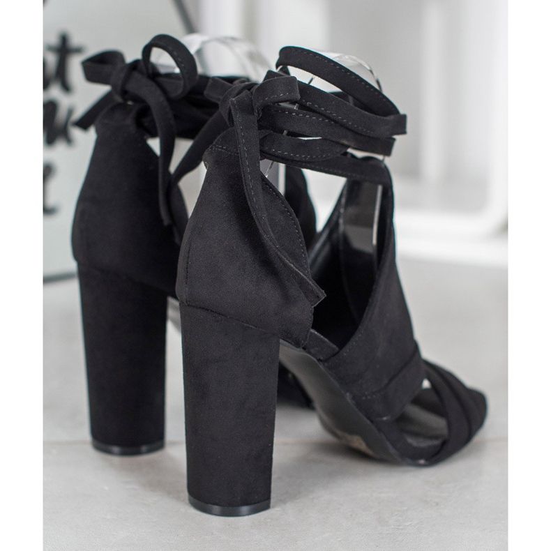 Seastar Sandales attachées sur un poteau le noir 1