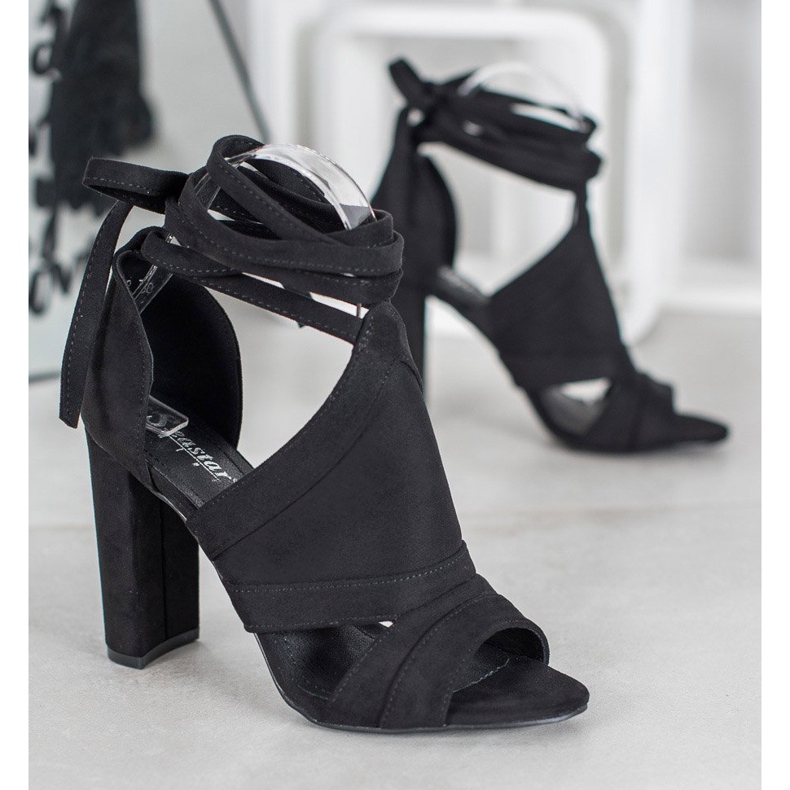 Seastar Sandales attachées sur un poteau le noir 2