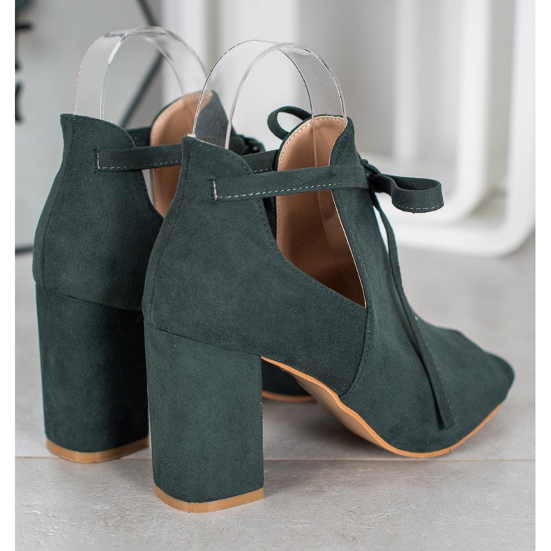 Bottines VINCEZA à bout ouvert et nouées 2