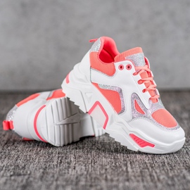 Seastar Baskets à la mode avec des paillettes blanc orange 1