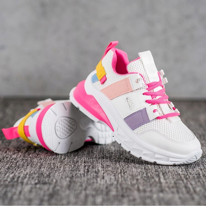 Seastar Baskets colorées avec maille blanche multicolore 1