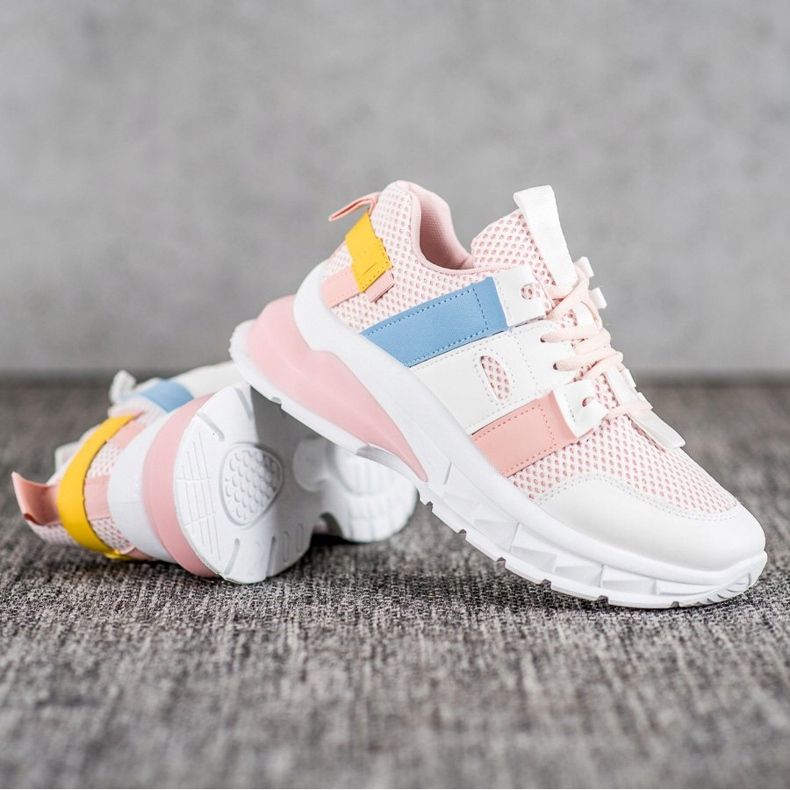 Seastar Baskets colorées avec maille blanche multicolore 1