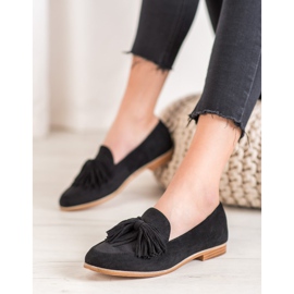 Seastar Chaussures en daim à franges le noir 1
