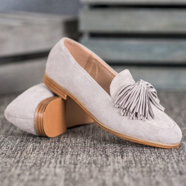 Seastar Chaussures en daim à franges gris 4