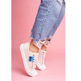 Baskets ajourées pour femmes roses Big StarFF274033 1