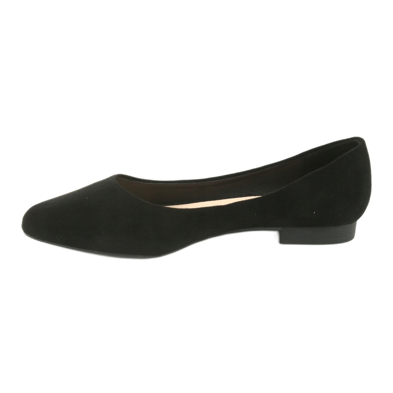 Ballerines en daim noir Sergio Leone BL611 le noir 2