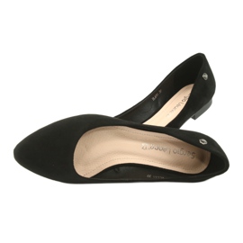 Ballerines en daim noir Sergio Leone BL611 le noir 6