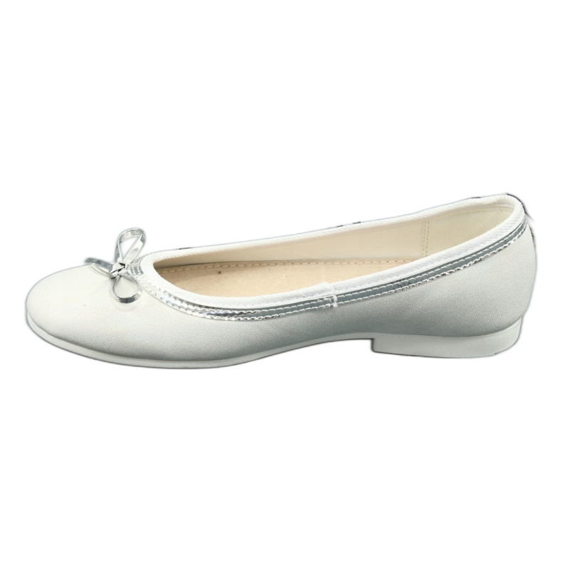 Ballerines avec un nœud blanc perle American Club GC29/19 multicolore 1