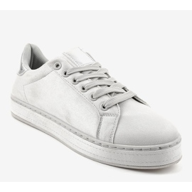 Baskets classiques grises pour femmes R-307 1