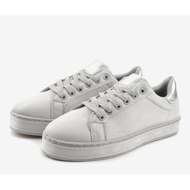 Baskets classiques grises pour femmes R-307 2