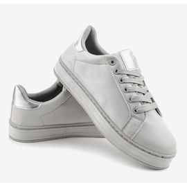 Baskets classiques grises pour femmes R-307 3
