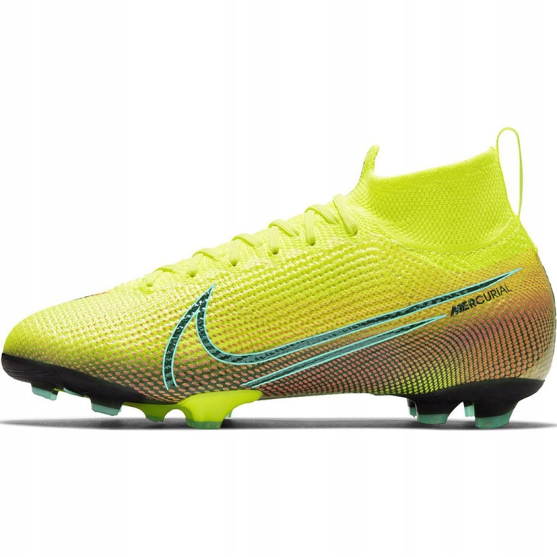 Nike Mercurial Superfly 7 Elite Mds Fg Jr BQ5420-703 chaussures de football jaune jaune 2