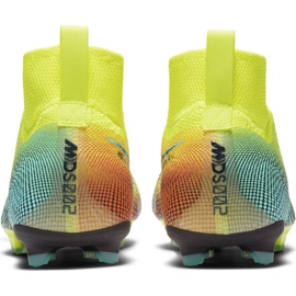 Nike Mercurial Superfly 7 Elite Mds Fg Jr BQ5420-703 chaussures de football jaune jaune 4