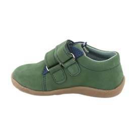 Chaussures pour enfants en cuir pour Velcro Green 305 Mazurek vert 2