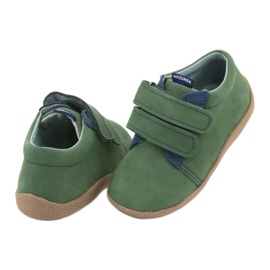 Chaussures pour enfants en cuir pour Velcro Green 305 Mazurek vert 4