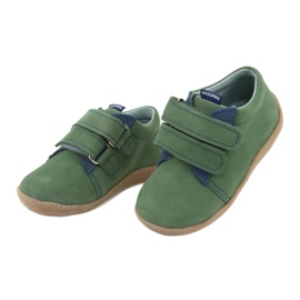 Chaussures pour enfants en cuir pour Velcro Green 305 Mazurek vert 3