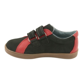 Mazurek 1235 Chaussures garçons avec velcro noir / rouge 2