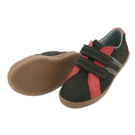 Mazurek 1235 Chaussures garçons avec velcro noir / rouge 4