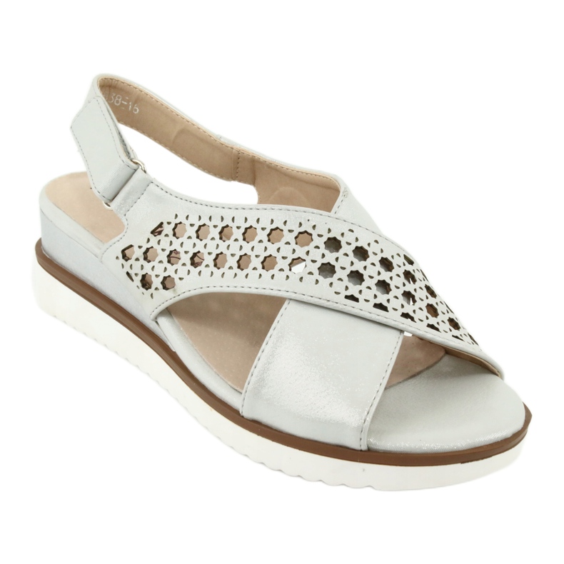 M.Daszyński Sandales en argent sur un coin Daszyński 1838 gris 1