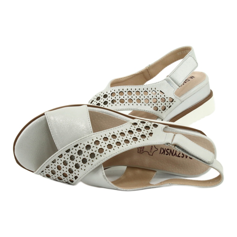 M.Daszyński Sandales en argent sur un coin Daszyński 1838 gris 5