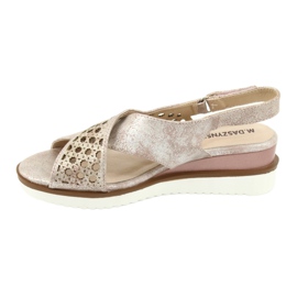 M.Daszyński Sandales roses métallisées Daszyński 1838 gris 2 M.Daszyński Sandales roses métallisées Daszyński 1838 gris 2