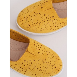 Ballerines ajourées miel ZA02P Jaune 4