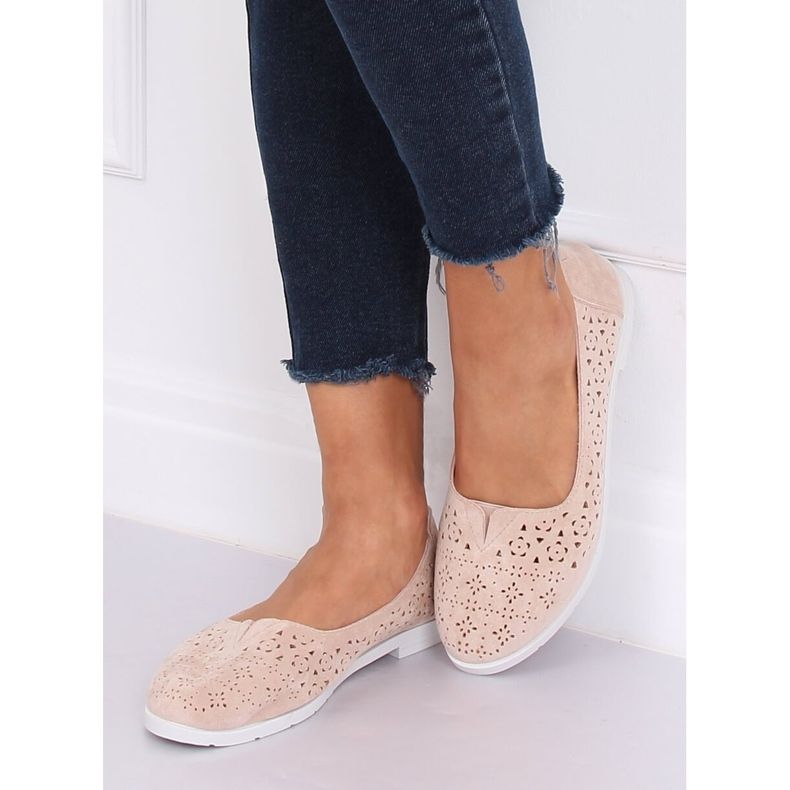 Ballerines ajourées beiges ZA02P Beige 2