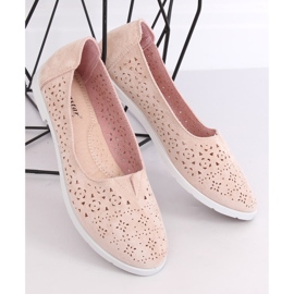 Ballerines ajourées beiges ZA02P Beige 4