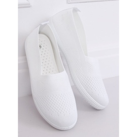NB338P Baskets blanches en maille 1