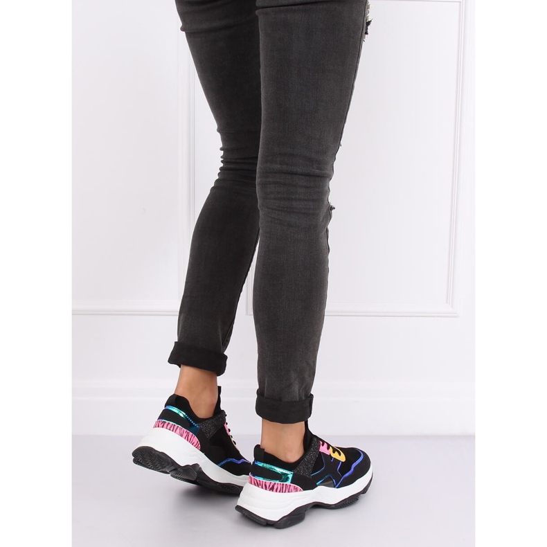 Noir HL-12 Chaussures de sport noires le noir multicolore 2 Noir HL-12 Chaussures de sport noires le noir multicolore 2