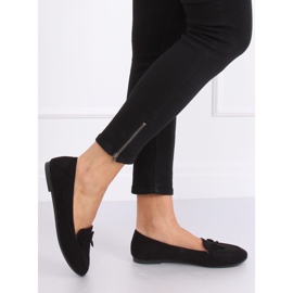 Mocassins femme noirs 9F127 Noir 2