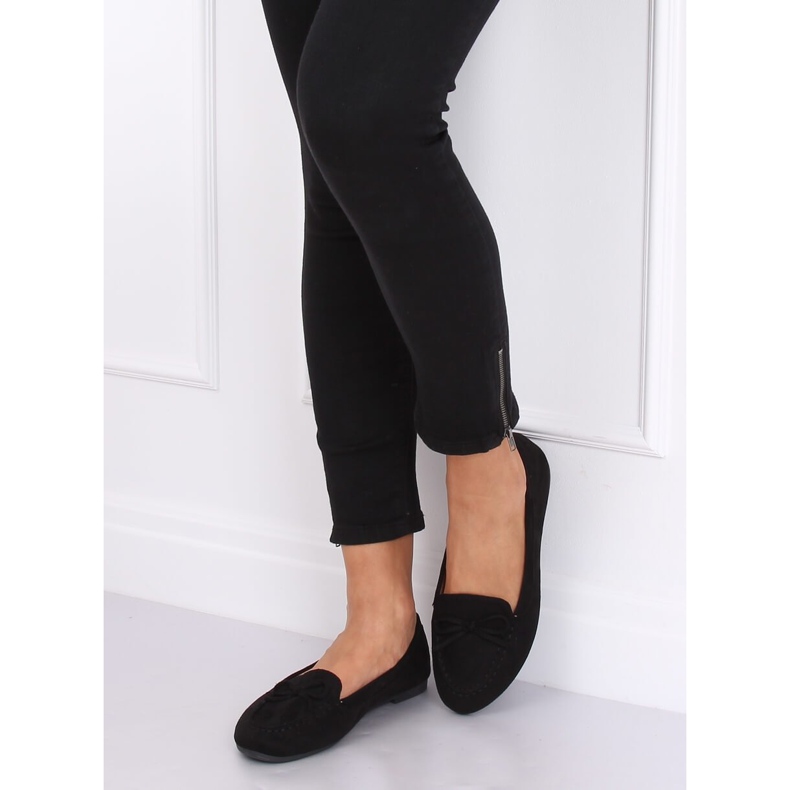 Mocassins femme noirs 9F127 Noir 1