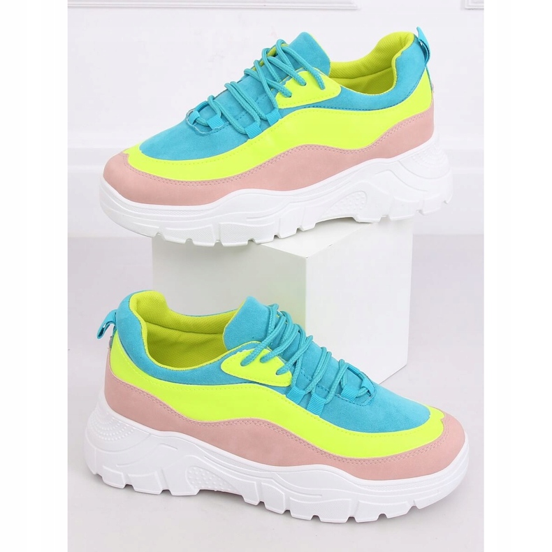 Chaussures de sport multicolores 902-3 Rose 1