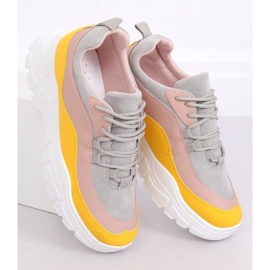 Chaussures de sport multicolores 902-3 Jaune 1