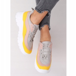 Chaussures de sport multicolores 902-3 Jaune 2