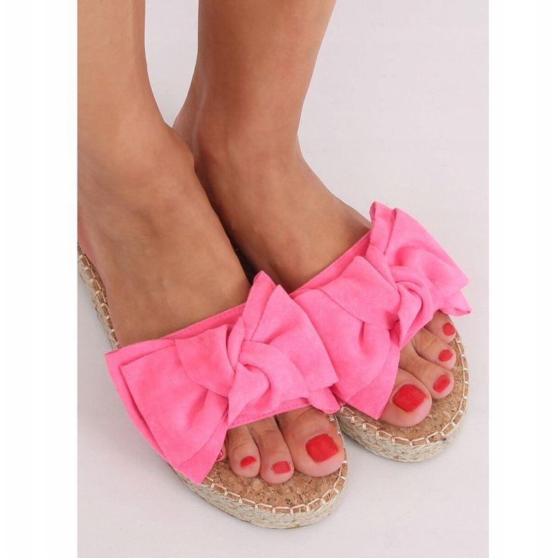 Espadrilles roses tongs JH115P Flu Fushia 1 Espadrilles roses tongs JH115P Flu Fushia 1