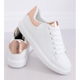 Baskets femme blanches LA85P Champagne 1