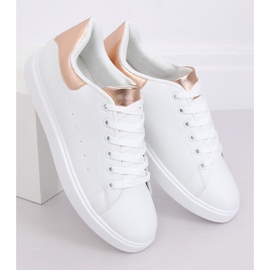 Baskets femme blanches LA85P Champagne 2
