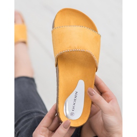 Goodin Pantoufles de Suèdes jaune 5