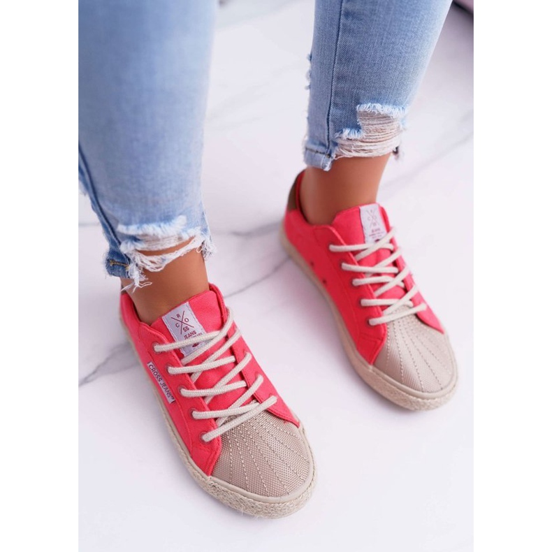 Cross Jeans Baskets femme rose CrossJeansDD2R4096 2