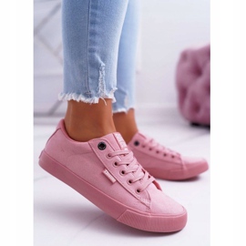Big Star Baskets femme BigStarEE274047 en daim rose 1