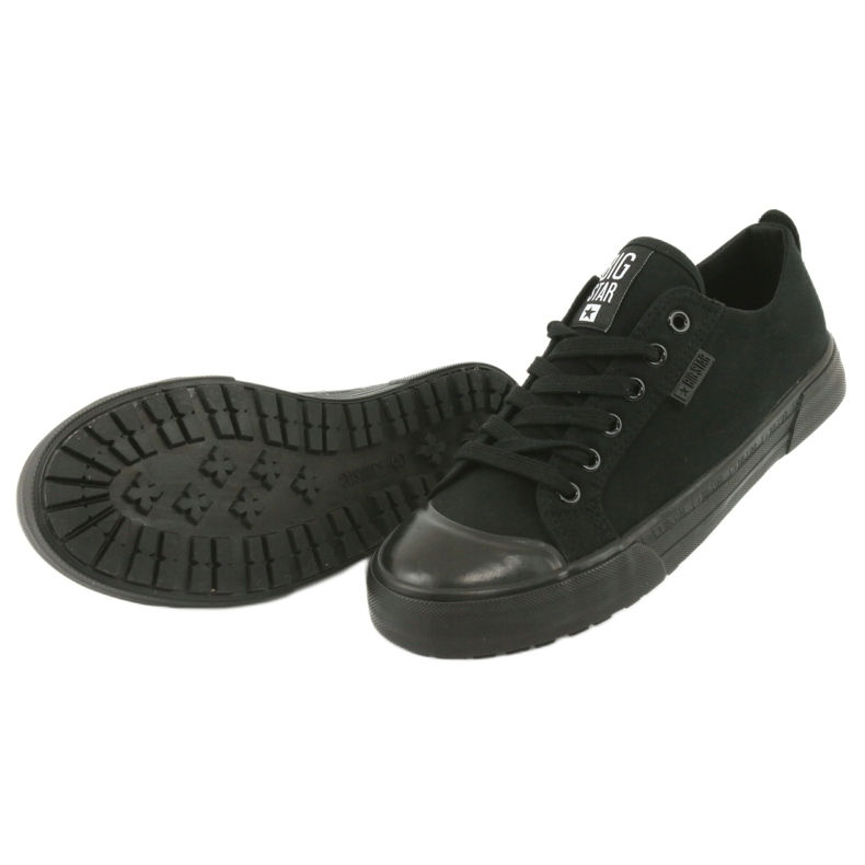 Big Star FF274A080 Sneakers noirs pour femmes baskets noires 4