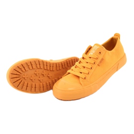 Baskets nouées jaunes Big Star FF274A086 4